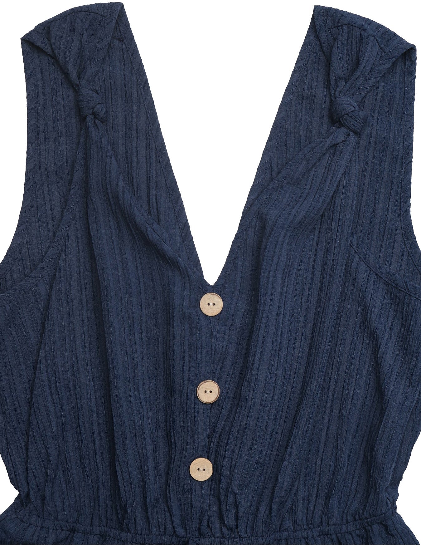 Sleeveless V-Neck Suspender Jumpsuit Shorts